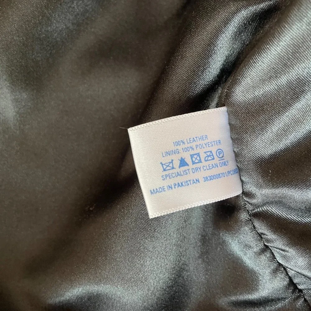 RESERVED - GENUINE LEATHER MOTO JACKET OASIS CROPPED - Picture 9 of 9